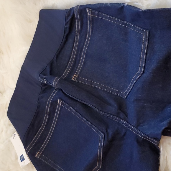 Gap Maternity Long & Lean Boot Cut Jeans - dark wash - Picture 11 of 11